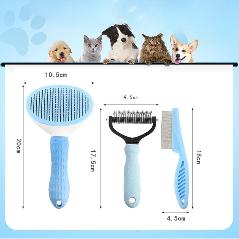 Набор расчесок для кошек, расческа для собак, чудо для удаления и очистки шерсти, специальная расческа от блох для кошек