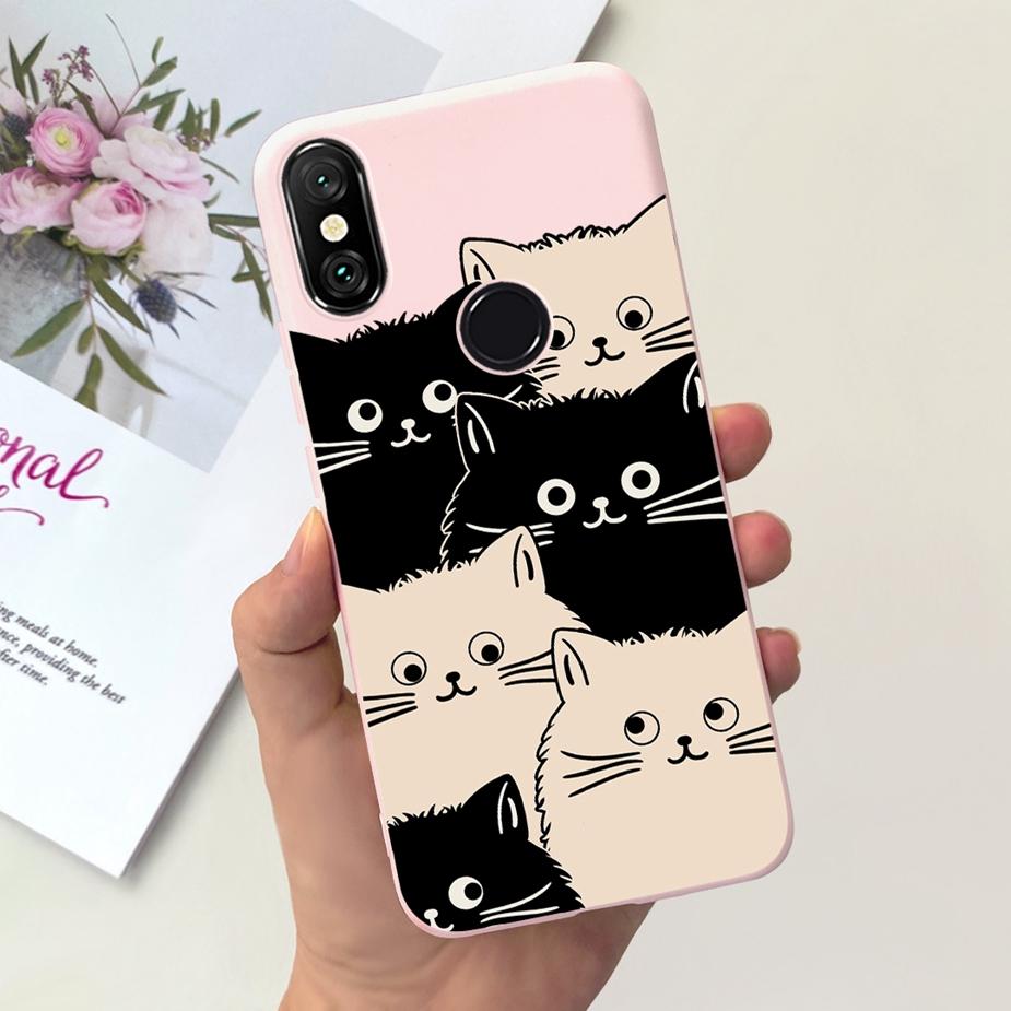 For Xiaomi Redmi 6 Pro Case Cute Dinosaur Cartoon Cover Soft Silicone Phone Case For Xiaomi Redmi Note 6 Pro Note6 Fundas Bumper