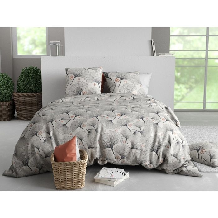 Parure de lit 220 x 240 cm Feuillage gincko