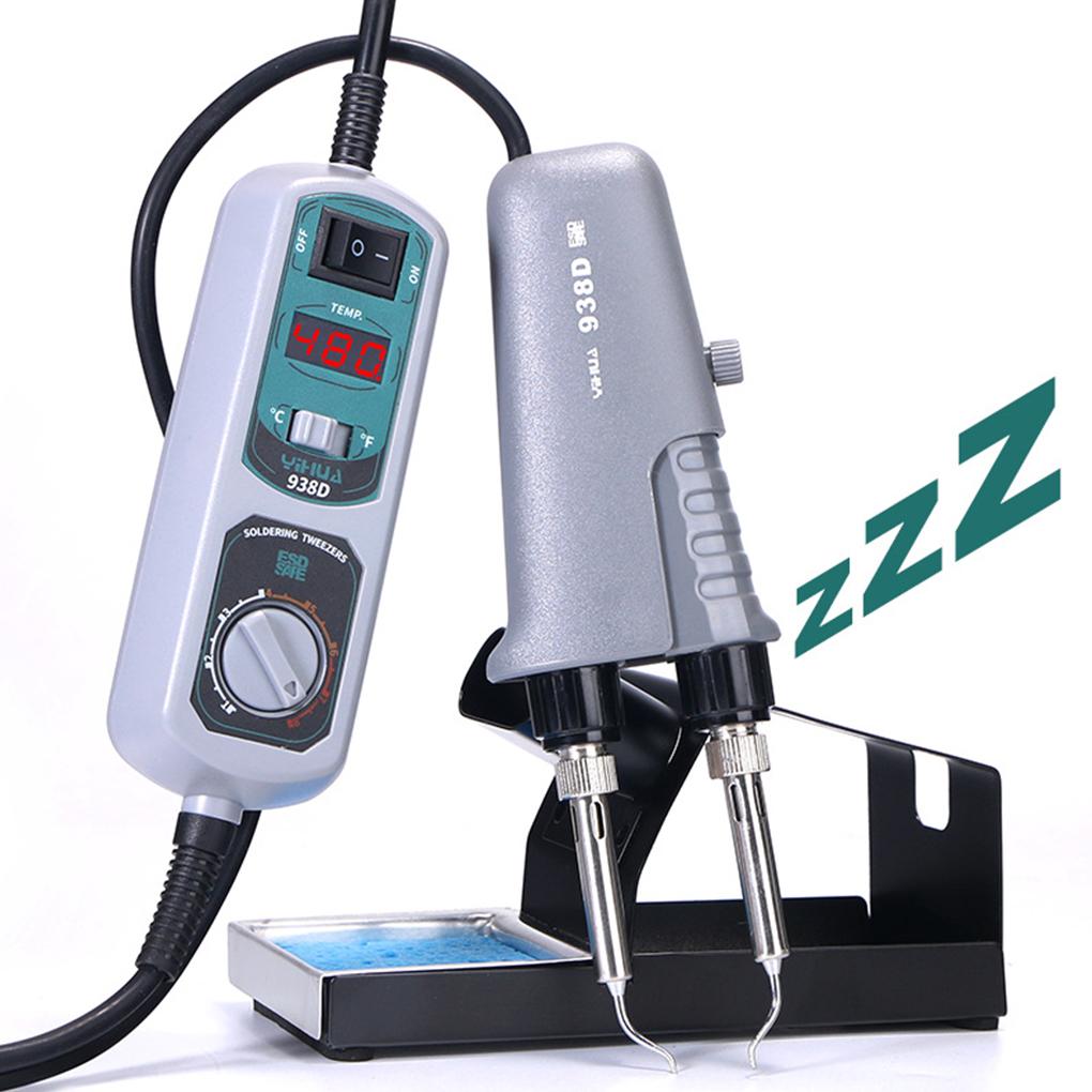 938D Портативная паяльная станция с пинцетом 110 В 220 В, паяльная станция, набор для демонтажа чипов, сварочное оборудование SMD