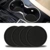 4pcs Car Coasters Anti-Slip Car Accessories Insert Coaster