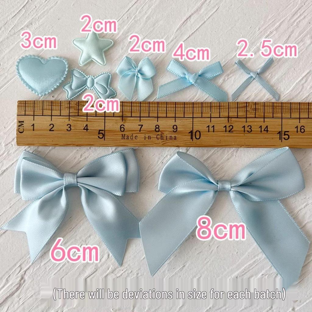 Ручной бант из ленты шириной 2,5 см для DIY одежды и аксессуаров для волос, держателей для открыток и украшений