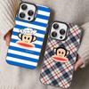 Знаменитый Роскошный Чехол Для Телефона P-Paul F-Frank Для IPhone 17 16 15 14 11 12 13 Pro Max Plus Pro Цветной Серебристый Чехол