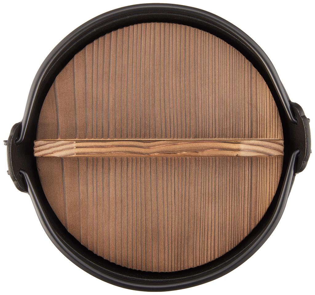 Iwachu Furusato Deep Black For Open Nanbu Ironware 21006 Pot, 16cm, Baked, Fire,