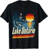Retro Sunset Lake Ontario EST 1656 Vintage Men Women T-Shirt
