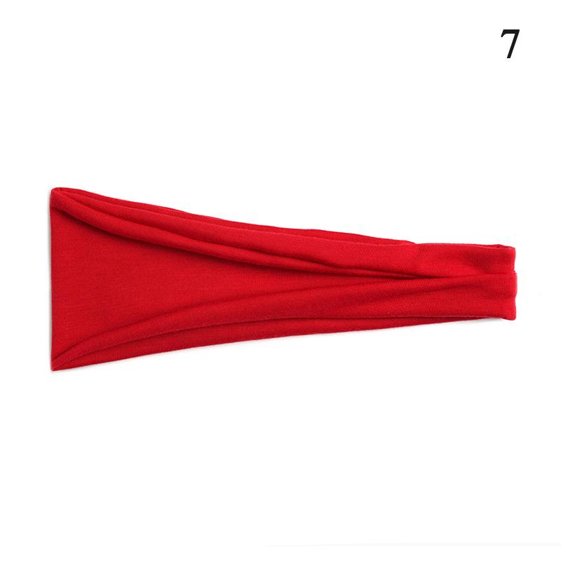 1 шт. Женская повязка на голову Тюрбан Однотонная Эластичные резинки для волос Повязка для волос для йоги Модная повязка для макияжа Обруч для волос Аксессуары для волос