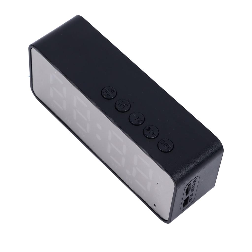 Зеркальный будильник Bluetooth-динамик Перезаряжаемый цифровой будильник Bluetooth-динамик для спальни