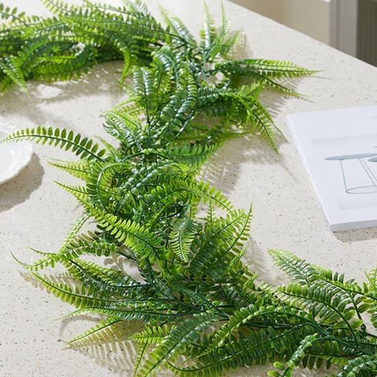 6 футов Искусственная Зелень Гирлянда Зеленая Лоза Искусственный Эвкалипт Папоротники Гирлянда