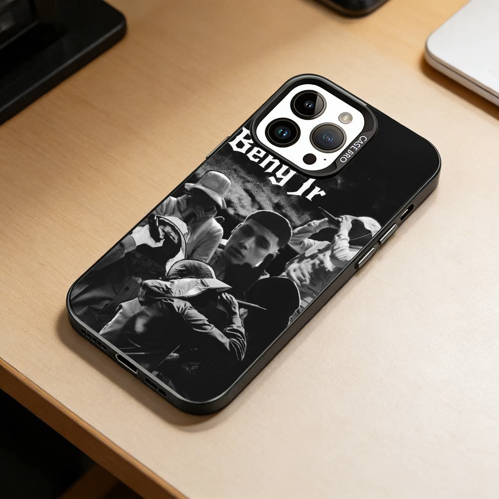 JR-Rapper -BENY JR Чехол для телефона для iPhone 17,16,15,14,13,12,11 Plus,Pro Max,XS,Красочный серебристый чехол для телефона Funda Cover