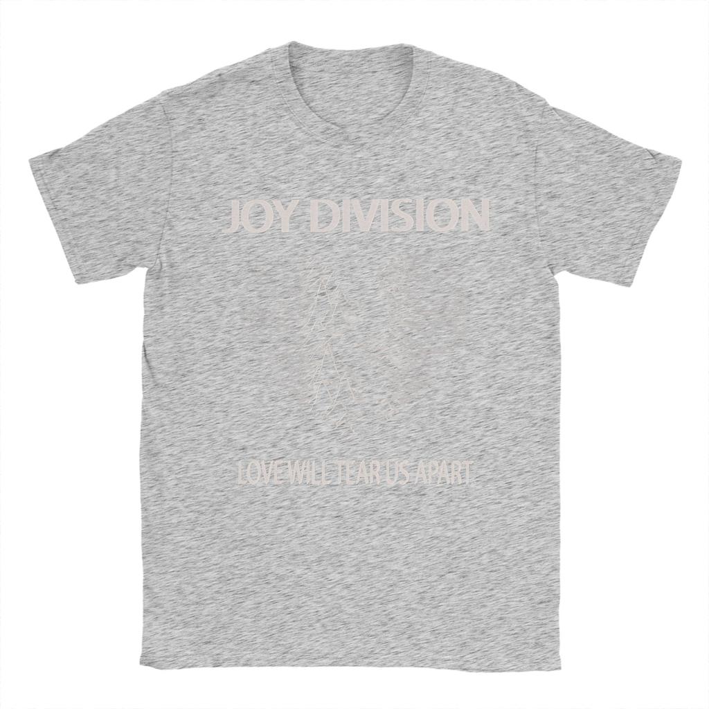 Мужская Женская Joy Division Любовь разорвет нас на части Футболка 100% Хлопок Одежда Смешная С коротким рукавом Круглый вырез Футболка