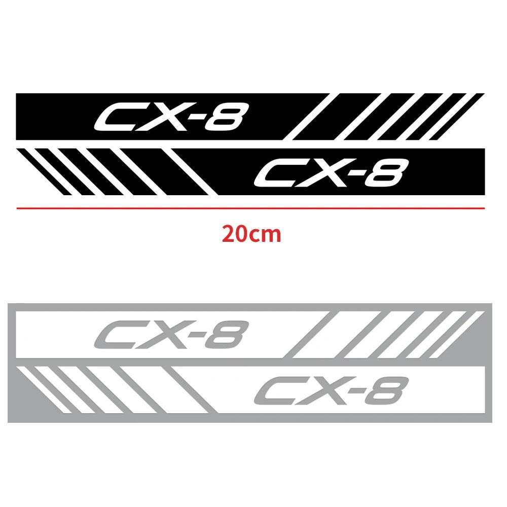 Car Mirror Decoration Stickers Body Trunk Car Emblem Decal Decoration For Mazda 3 4 5 6 Axela Atenza CX-3 CX-5 CX-8 RX8 RX3 MX5 h2