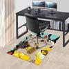 1pc Anime Cat Chair Mat: Cute Cartoon Design for Office and Home Decor - Perfect Gift for Any Season!U090