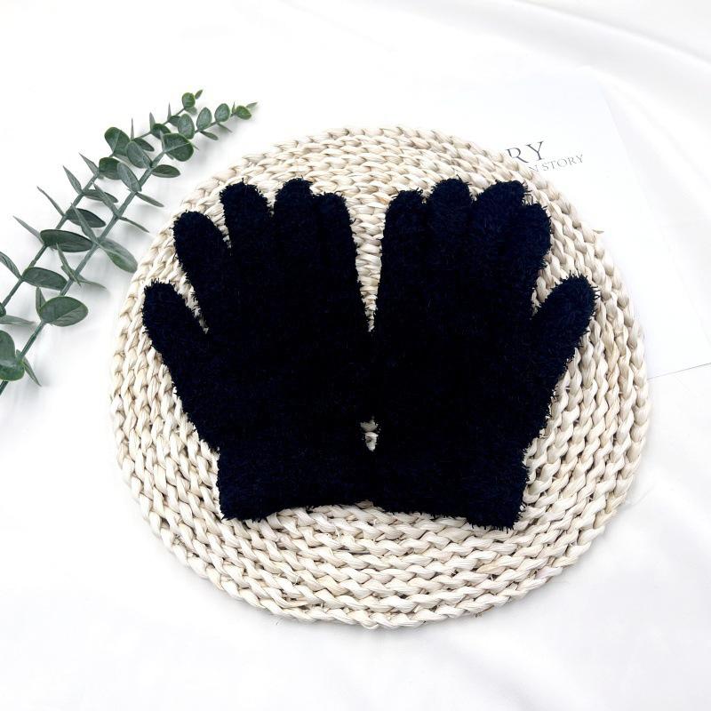 1Pair Cute Touch Screen Gloves For Women Girls Winter Warm Windproof Gloves Soft Full Fingers Mittens Outdoors Cycling Gloves