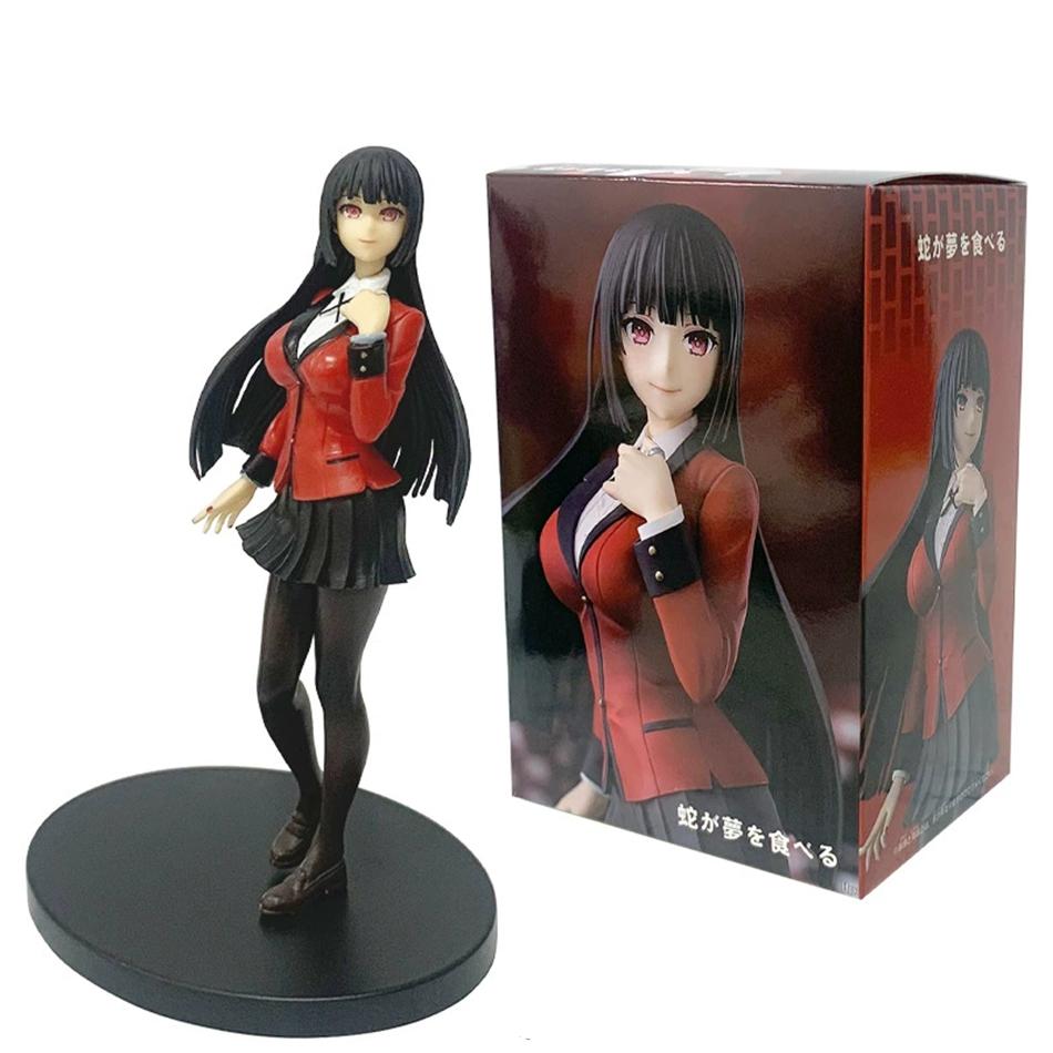 17Cm/6.69In Kakegurui Anime Figure Jabami Yumeko Pvc Action Figure Collectible Model  Ornaments Desktop Decoration Toy Gifts