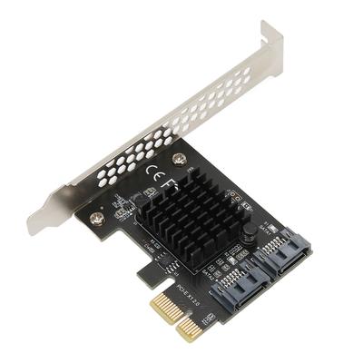Карта расширения PCIe на SATA 3.0 6 Гбит/с Передача Стабильная Подключи и играй Контроллер PCIe SATA 3.0