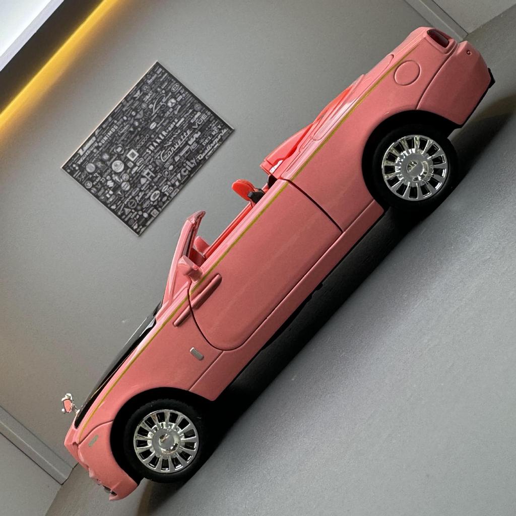 1/32 Rolls Royce Dawn Alloy Car Diecast Metal Model Sound & Light Toy Collect Display Ornament Home Decoration Gift for Children