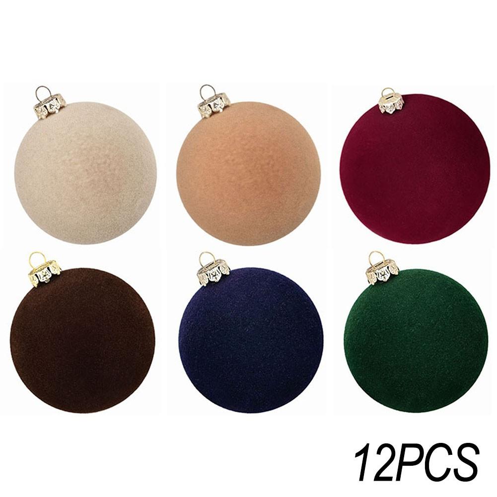 Бархат для рождественских украшений 12 шт. для украшения елки, каминной полки и окна