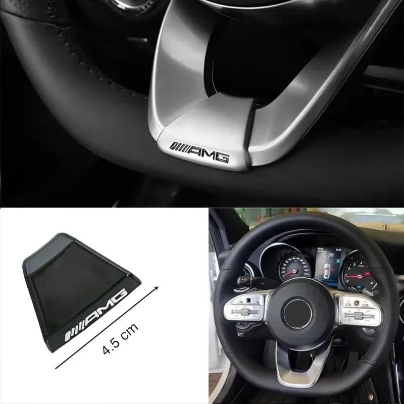 Для AMG Benz Знак AMG Наклейки на руль автомобиля Аксессуары Для Mercedes Benz AMG W206 W204 W205 W212 W213 W221 W222 W223 W2