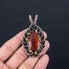 Ювелирный кулон ручной работы из чистой медной проволоки с драгоценным камнем Red River Jasper