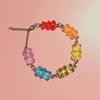 Девушка милый желейный цвет хип-хоп красочный браслет радужный конфетный мишка браслет подарок изысканный элегантный женский универсальный ювелирный