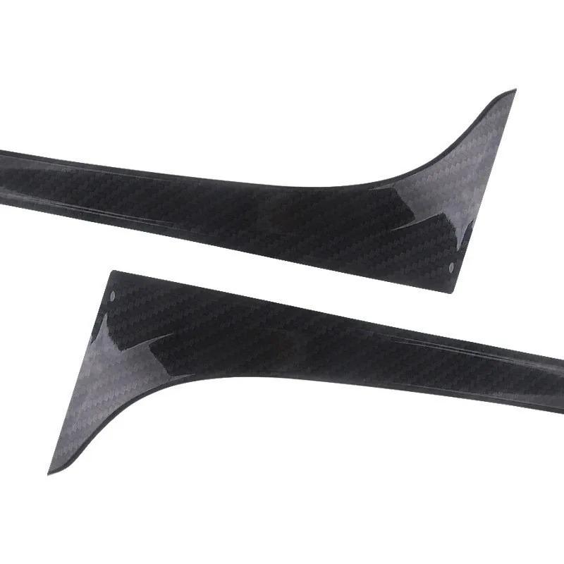 2 pièces pour VW Golf 7 7.5 MK7 MK7.5 2014-2018 noir brillant ABS fenêtre arrière côté coffre Spoiler Canard Canards séparateur accessoires