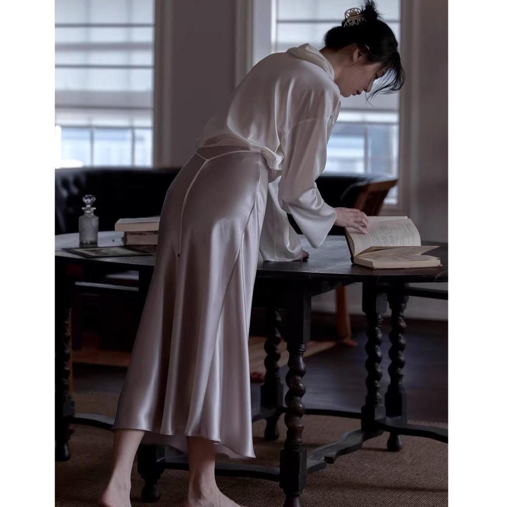 Комфортная Юбка А-силуэта из импортного ацетатного сатина с эффектом памяти, шелковистой драпировкой и эластичной талией, стройнящей фигуру