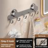 Waterproof Suction Door Cup Hook 5/6/7/8-Hook Hanging Coat Rack Bathroom Towel Holder  Living Room