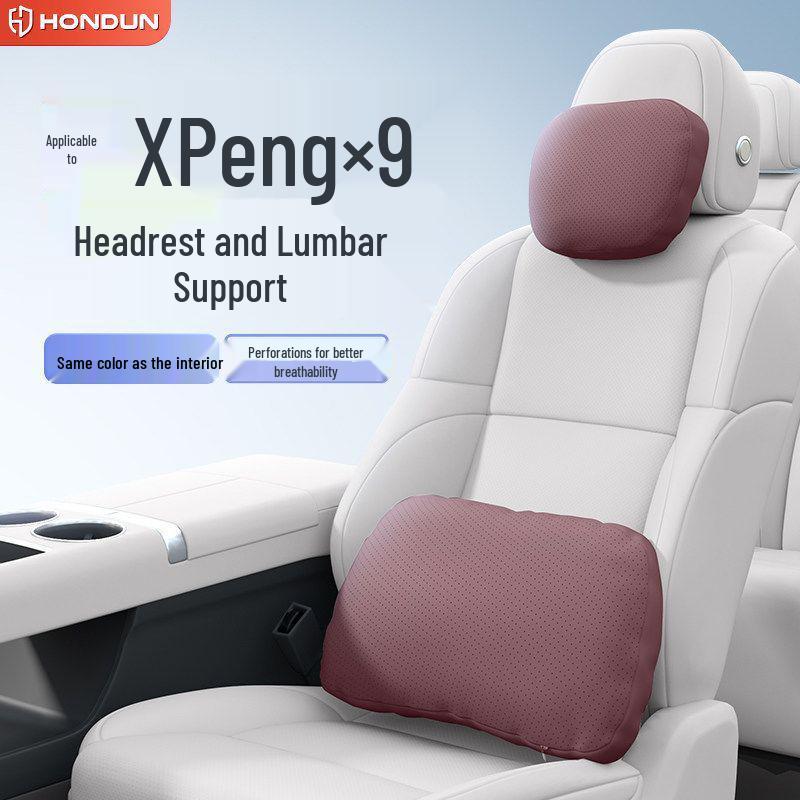 Xiaopeng X9 Headrest Lumbar & Neck Support Pillow - Car Interior Essential Accessory