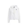 Logo Print Sports Woven Hooded Jacket Women Jacket White HE9959