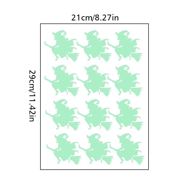 1 лист Хэллоуин светящиеся настенные наклейки светящиеся в темноте глаза оконные наклейки для Хэллоуина украшения дома вечеринки принадлежности