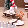 Miniature Red Door Dollhouse Accessory Set BJD Elves Gnomes Micro Scene Decor Wooden Craft Kit