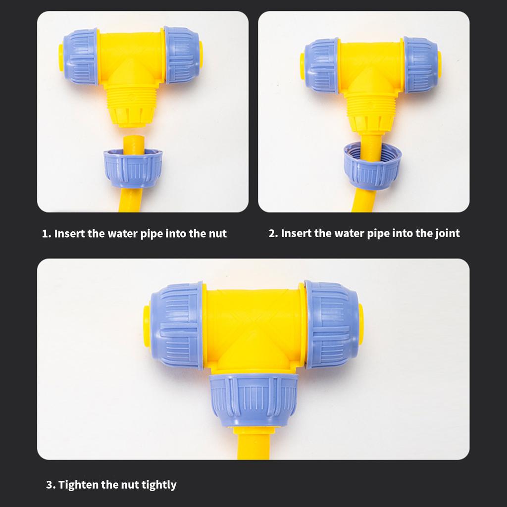 Садовый кран Соединитель для шланга Быстросъемный адаптер Фитинг Аксессуары Легкая установка Соединитель для трубы 16 мм