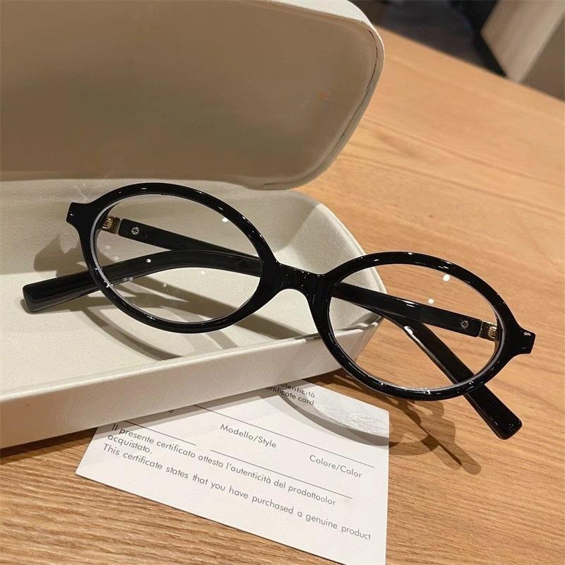 Овальные очки в маленькой оправе Ретро Женские Корейские Простые Очки Мужские Леопардовые Защита от синего света Модные очки