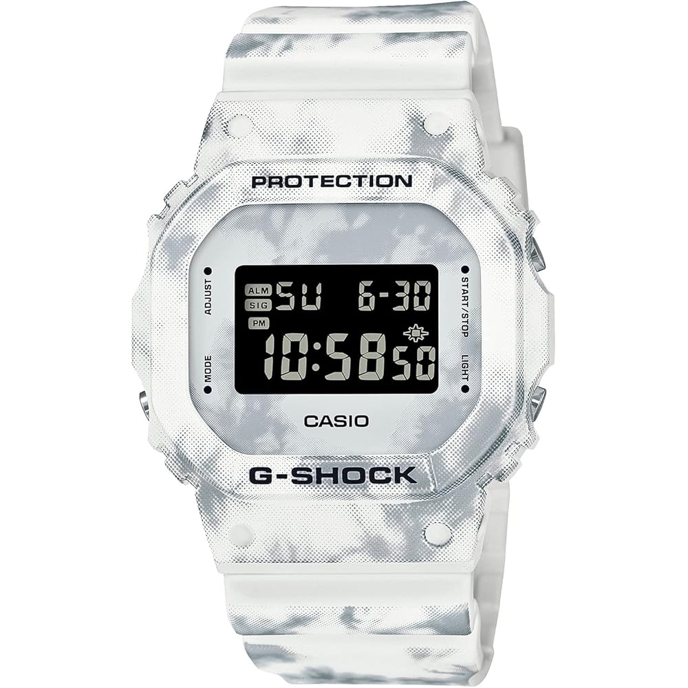 Casio G-Shock Grunge Snow Camouflage DW-5600GC-7JF Men's Watch White