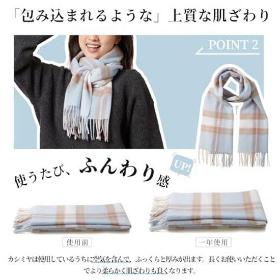 RemeeHi Cashmere Scarf Women Luxury 100 Check Stole Large Winter Thick Warm Soft Fashion Unisex Birthday Wedding Christmas Gift