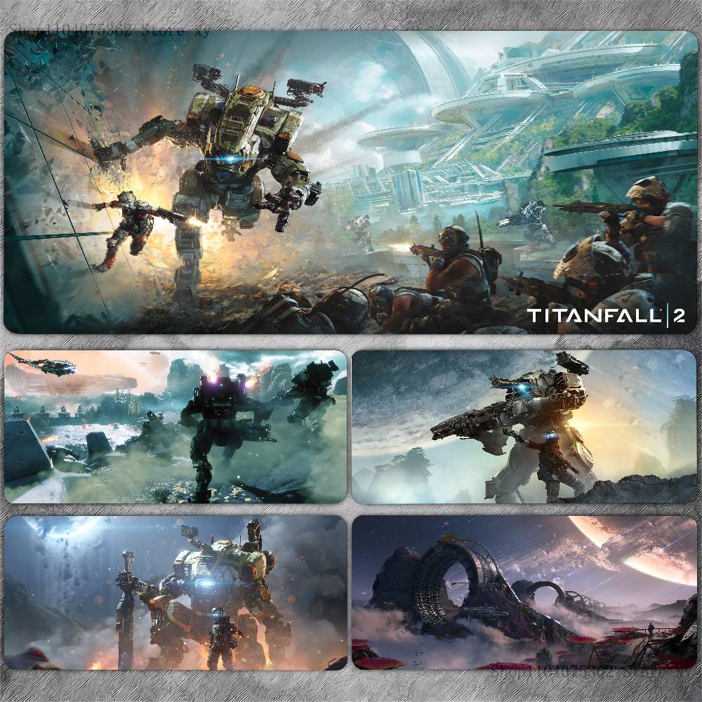 Игровой Titanfall 2 Коврик для мыши Большой Коврик для стола под клавиатуру Игровой коврик для мыши с замком по краю Нескользящий коврик