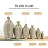 Jewelry Storage Drawstring Christmas Gift Bags - Imitation Linen Sachet Incense Bags
