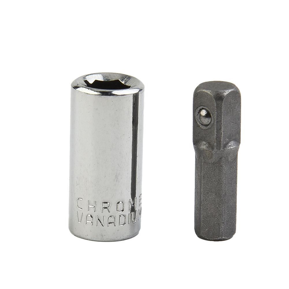 Квадратный привод 1/4" на шестигранный хвостовик 1/4" Головка+Адаптер для дрели с квадратным хвостовиком 1/4" Инструмент с квадратным хвостовиком для быстрой смены Детали электроинструмента
