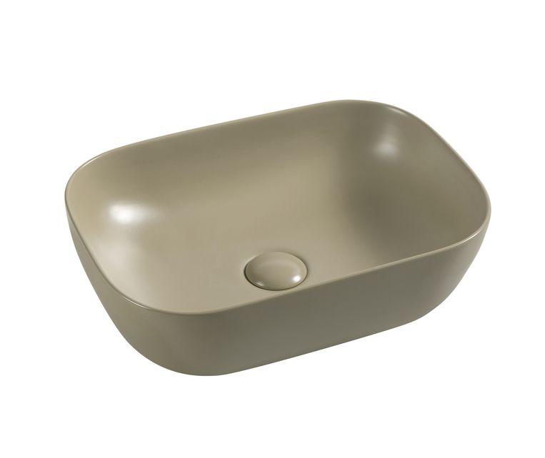 Lusso countertop washbasin 45.5X32.5 CM oval cappuccino matt