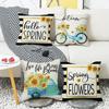 New Sunflower Pillow Home Decoration Pillow Simple Sofa Living Room Spring Pillow