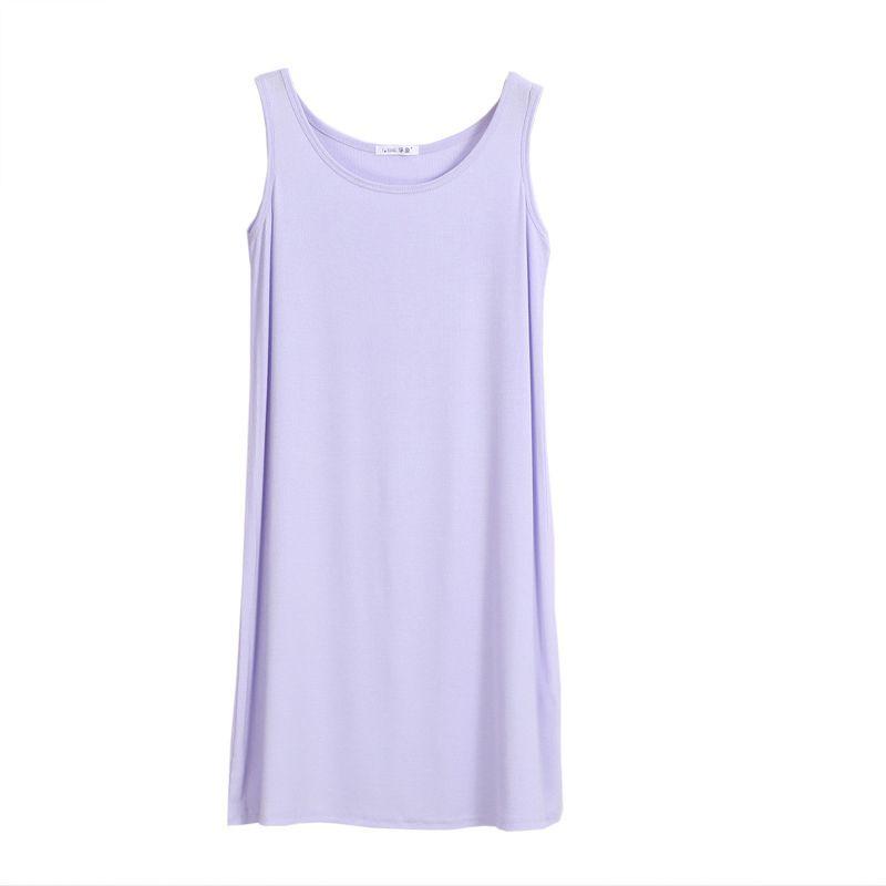 Женское платье-туника без рукавов из высококачественной хлопковой смеси для непринужденного стиля