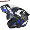 Dual Lens Flip-Up Motorcycle Helmet With Bluetooth Adult Riders ABS Full Face 3C Certified