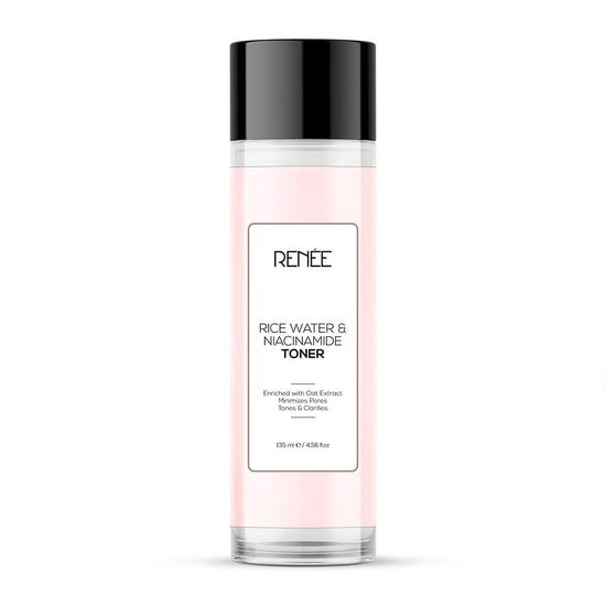 RENEE Rice Water & 3% Niacinamide Face Toner, Hydrates & Helps To Smoothen, Brightens & Evens Out Skin, Enriched with Coconut Water, Oatmeal,135ML