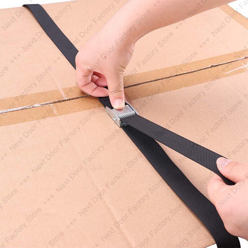 3pcs 2.2M Buckle Tie-Down Belt Cargo Straps for Car Motorcycle With Metal Buckle Tow Rope Strong Ratchet Belt for Luggage Bag