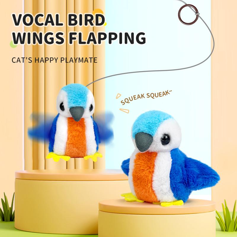 Pet TikTok Bird Cat Toy Electric Intelligent Automatic Teasing Cat Simulation Calling Bird Hanging Cat Toy