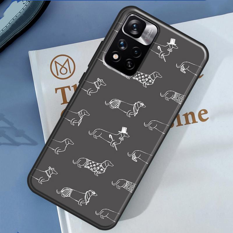 Мультяшный Чехол Такса Сосиска Для Xiaomi Redmi Note 14 13 11 9 10 12 Pro 9S 10S 11S 12S Redmi 10C 12C 13C 14C Чехол