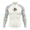 Mens UPF 50 Rash Guard Long Sleeve Swim Shirt Surfing Diving Snorkeling Water Sports Quick Dry Bamboo Fiber