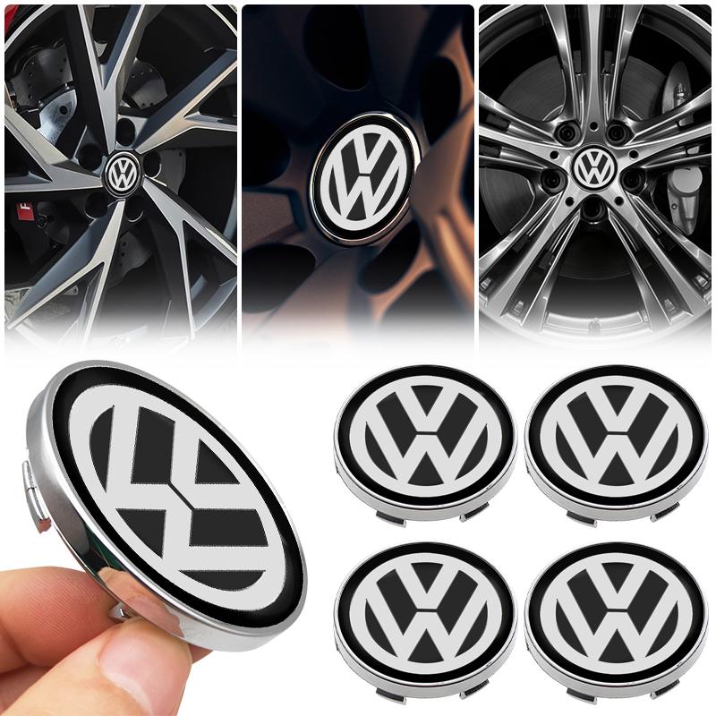 Car Wheel Center Hub Cap stickers Car Rims Dust-proof Cover Hubcaps Emblem for VW CC Golf 6 7 GTI Tiguan Passat B5 B6 B7 Jetta