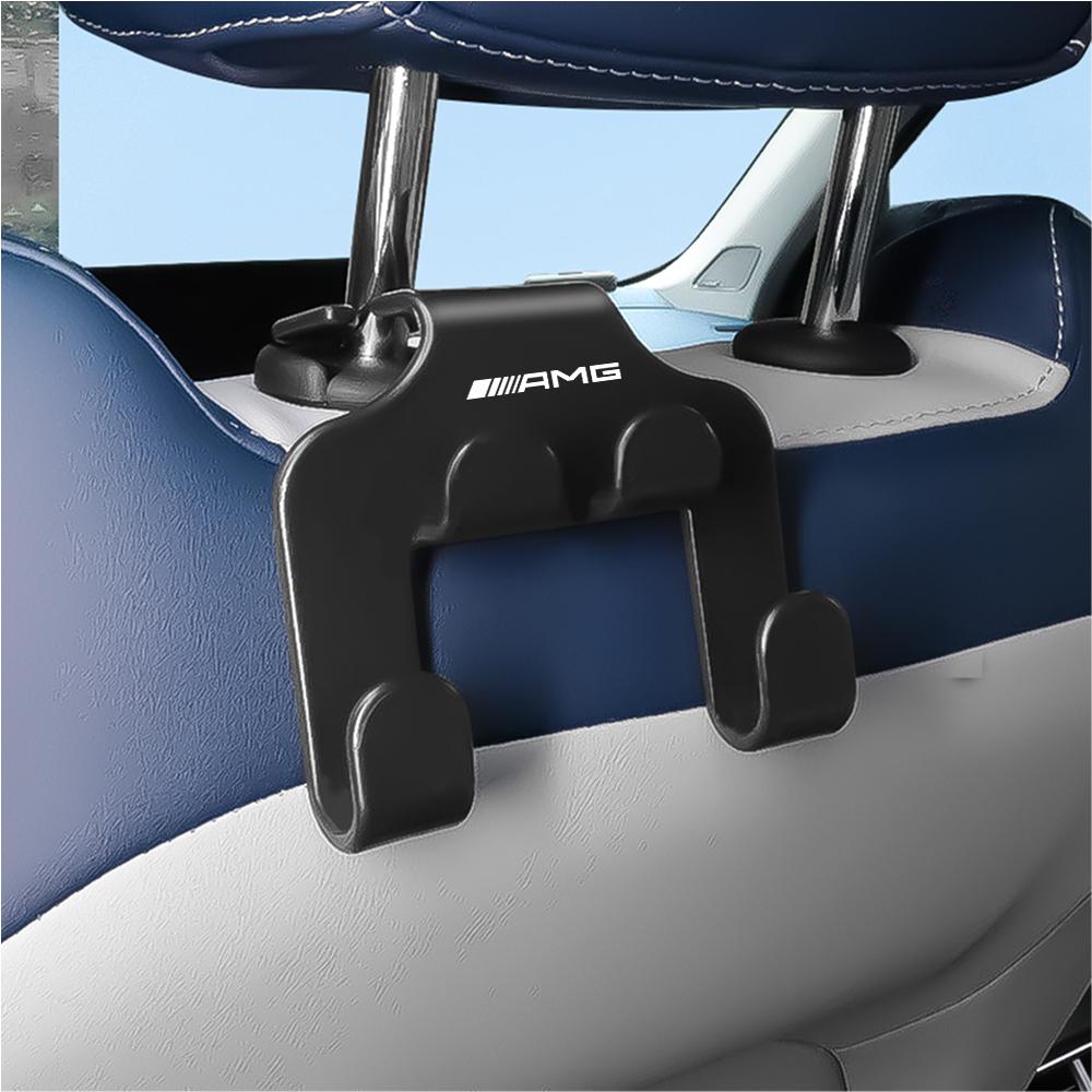 OZQU2 Car Seat Back Hook Organizer Holder Storage Hanging Clips For Mercedes Benz AMG W166 GLE C167 B E A C Class W205 W176 W213 GLC