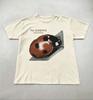The Sundays Summer Time Vintage Cotton Tshirt Funny Pattern Print Tee Unisexs Womens Ins Style Yk Streetwear  New T Shirt